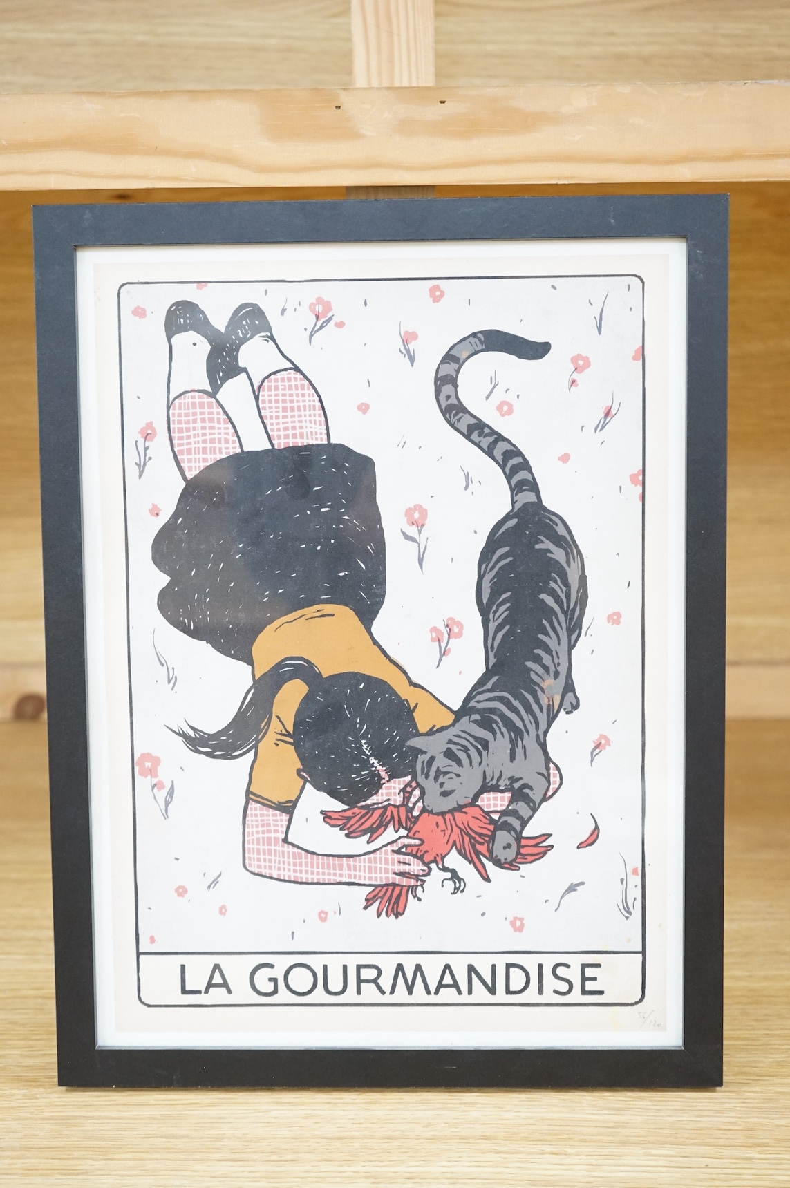 Gerard Dubois (French, b.1968), limited edition print, ‘The Seven Deadly Sins, Gluttony’, limited edition 56/120, details verso, 37 x 27cm. Condition - good